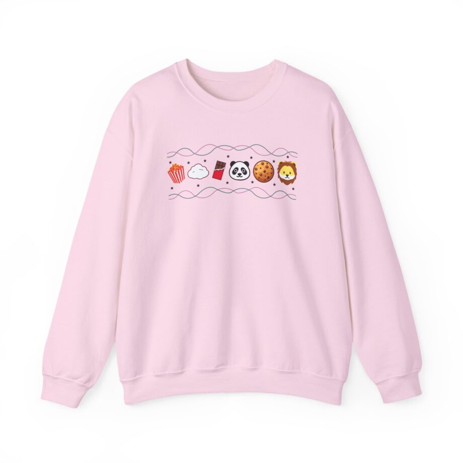 Harlow and Popcorn Emoji Unisex Heavy Blend™ Crewneck Sweatshirt