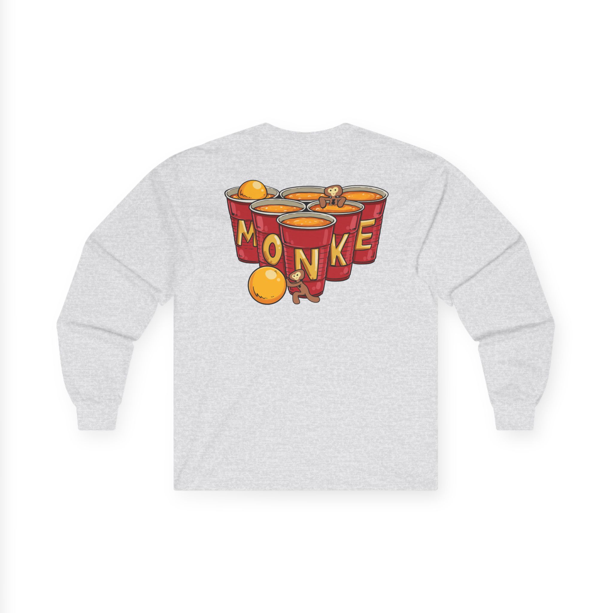 Spoonkidv Monke Pong Unisex Ultra Cotton Long Sleeve Tee