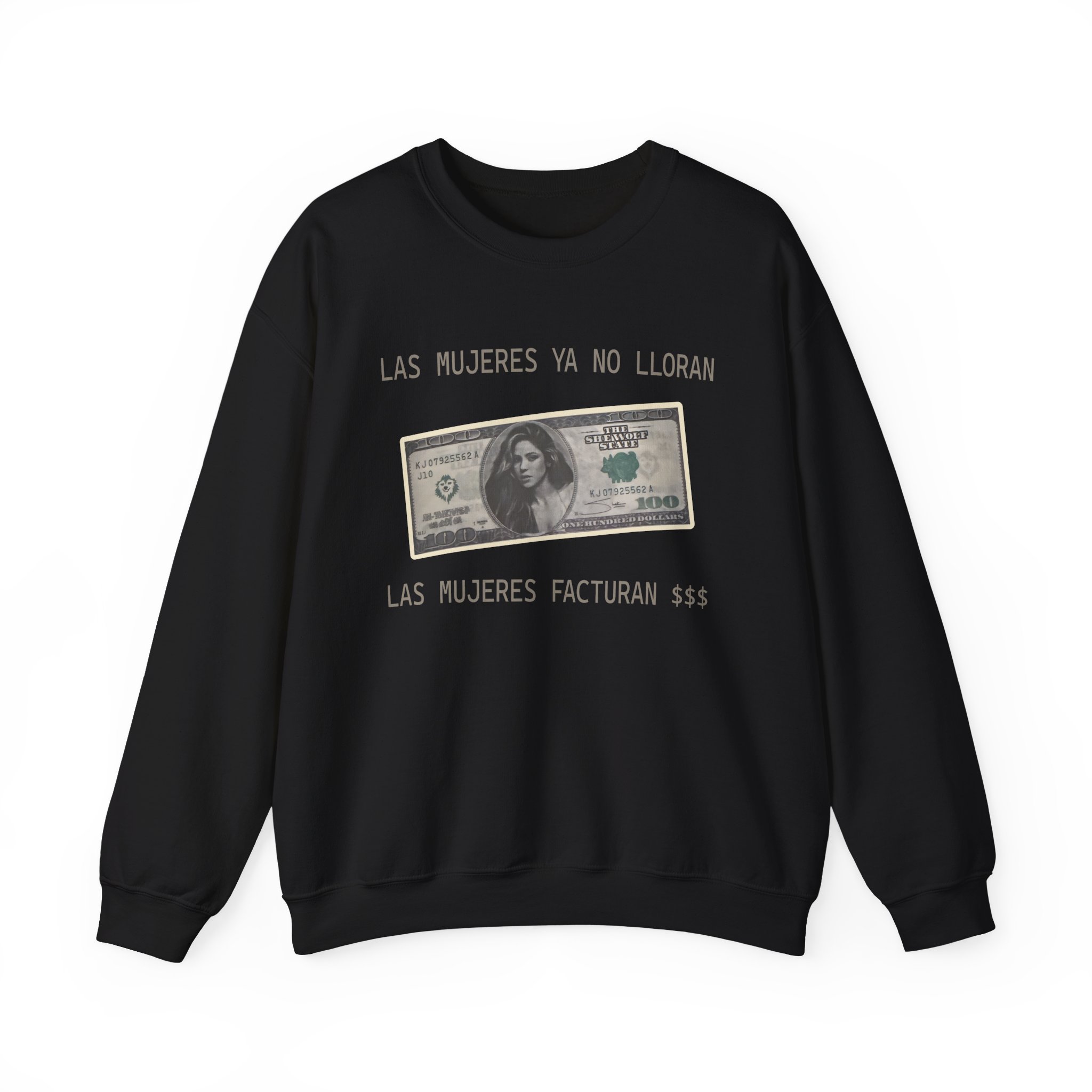 Shakira Dollar Bill Unisex Heavy Blendâ„¢ Crewneck Sweatshirt