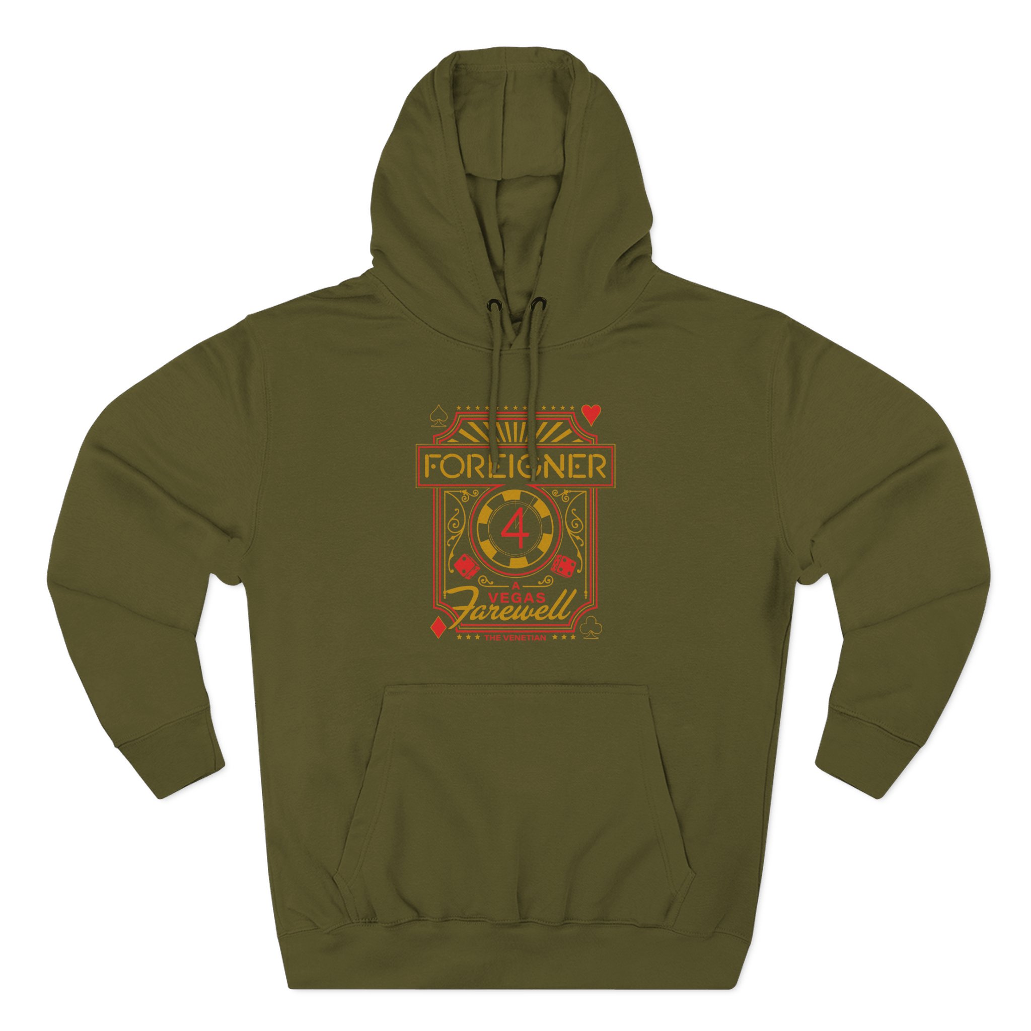 Foreigner Vegas Event Three-Panel Fleece Hoodie
