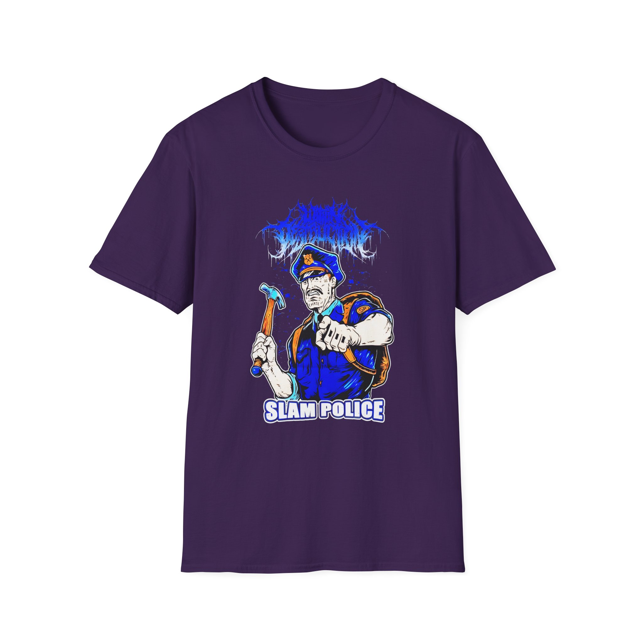 Within Destruction Slam Police Unisex Softstyle T-Shirt