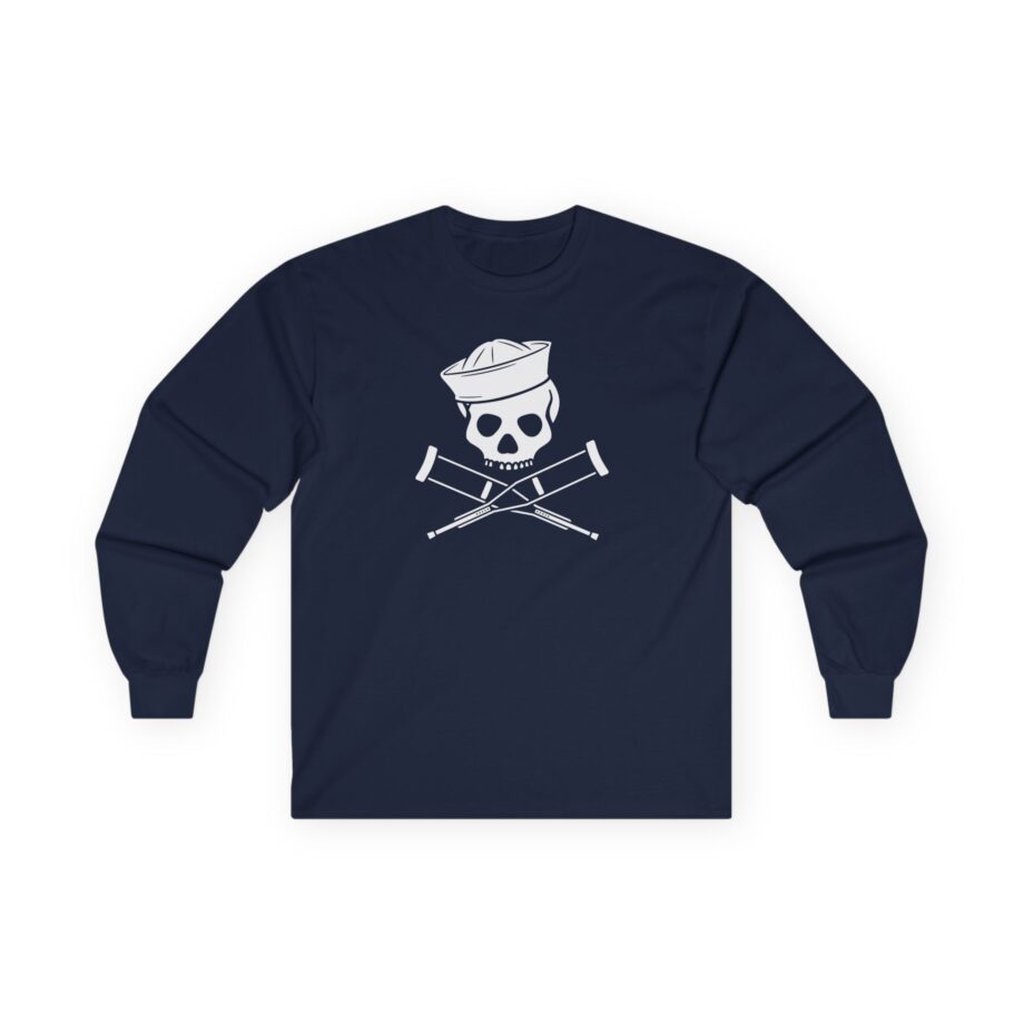 Jackass Sailor Skull & Crossbones Unisex Ultra Cotton Long Sleeve Tee
