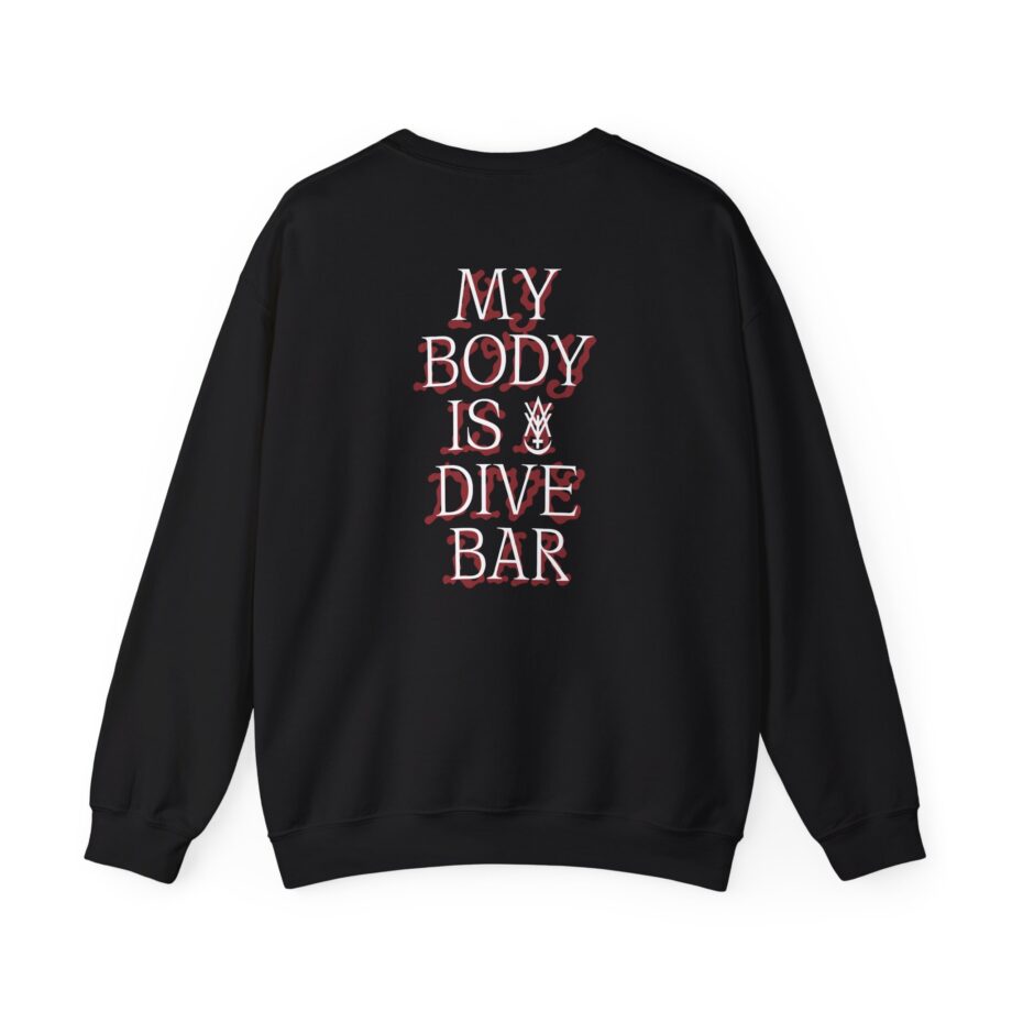Amigo The Devil MY BODY IS DIVE BAR Unisex Heavy Blend™ Crewneck Sweatshirt