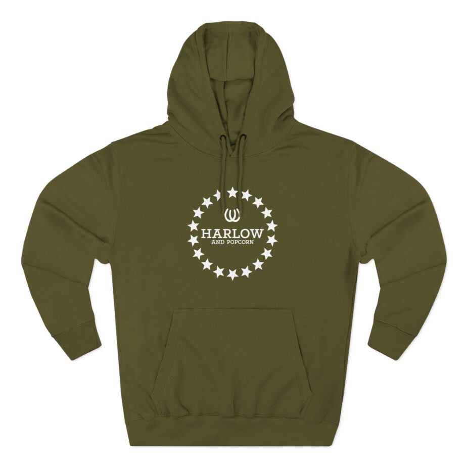 Harlow and Popcorn Three-Panel Fleece Hoodie