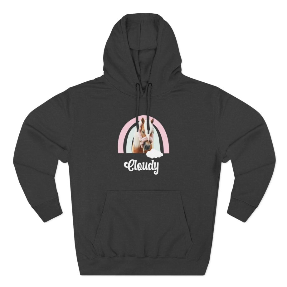 Harlow and Popcorn Three-Panel Fleece Hoodie