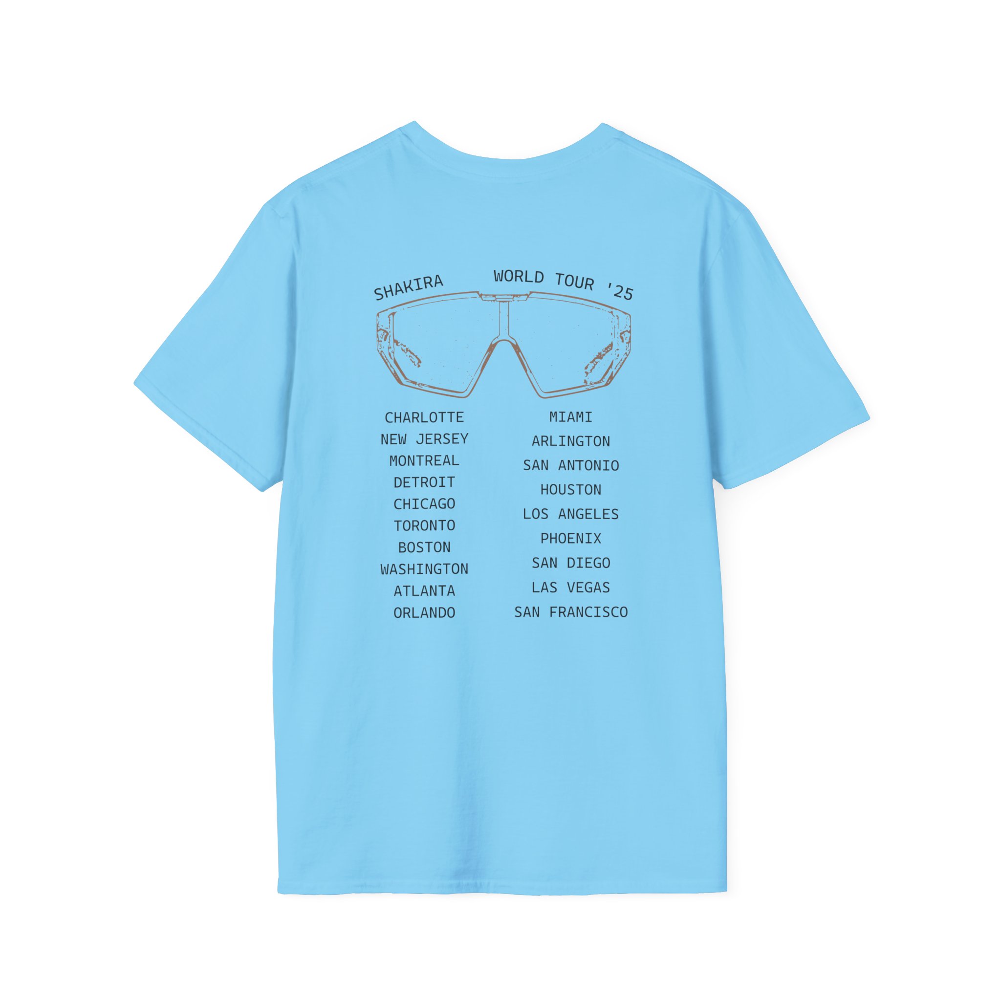 Shakira Sunglasses Unisex Softstyle T-Shirt