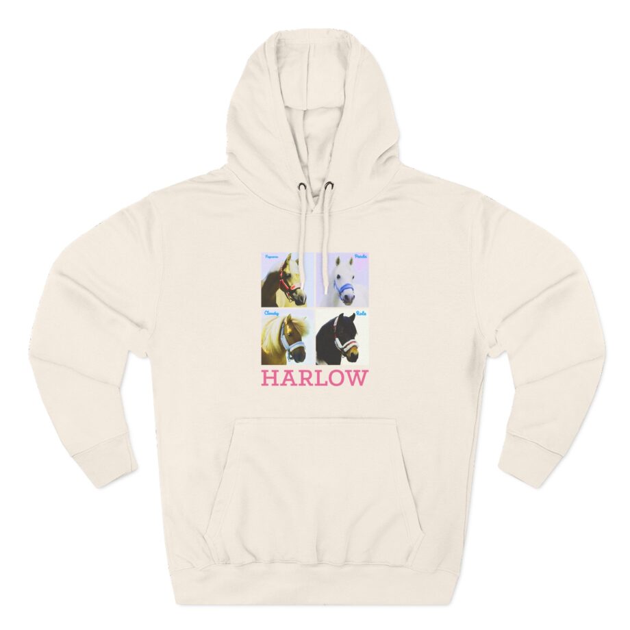 Harlow and Popcorn Three-Panel Fleece Hoodie