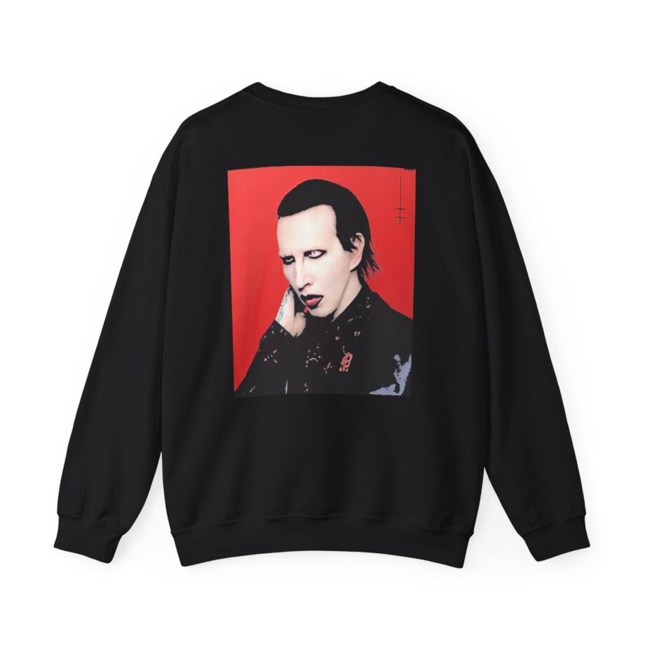 Marilyn Manson Little Cross Photo Unisex Heavy Blend™ Crewneck Sweatshirt