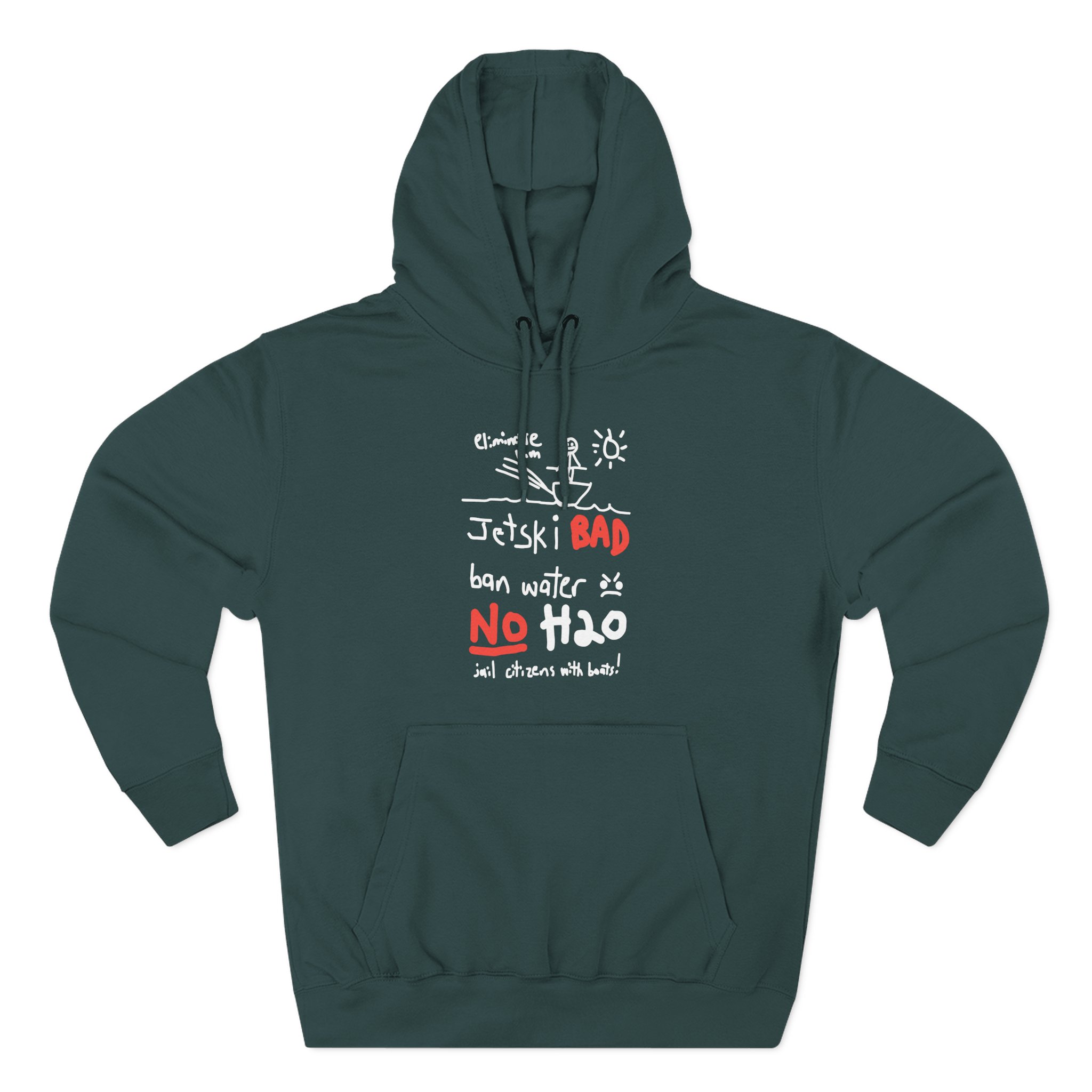 Monstermax Jet Ski Three-Panel Fleece Hoodie
