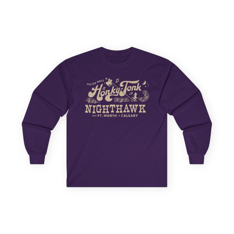 Colter Wall Honky-tonk Nighthawk Unisex Ultra Cotton Long Sleeve Tee