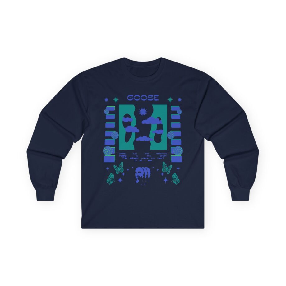 Goose Rosewood Unisex Ultra Cotton Long Sleeve Tee