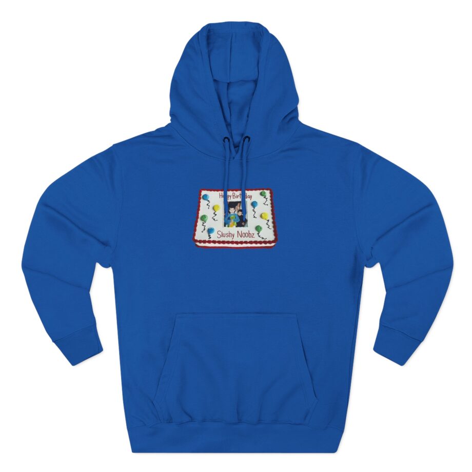 Birthday Cake Slushy Noobz Three-Panel Fleece Hoodie