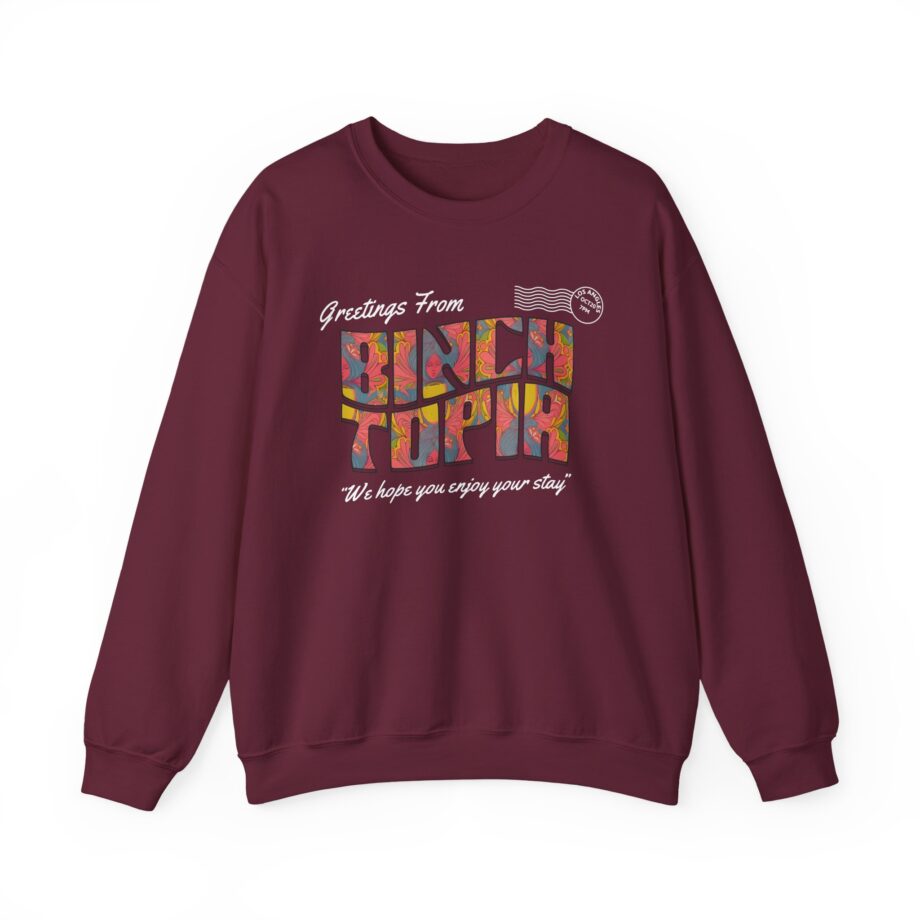 Binchtopia Postcard Unisex Heavy Blend™ Crewneck Sweatshirt