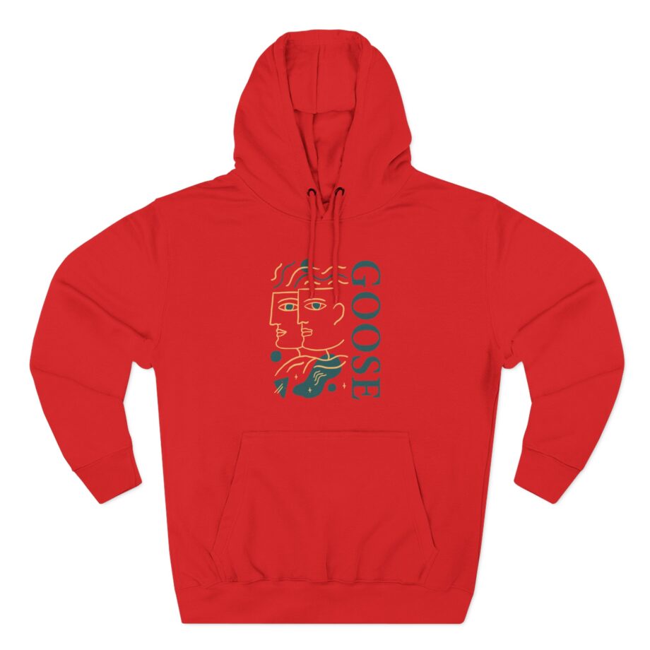 Goose Three-Panel Fleece Hoodie