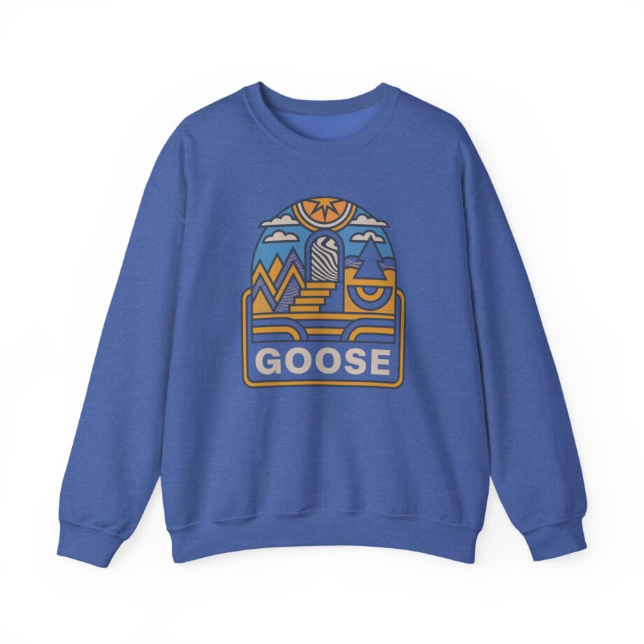 Goose Trippy Staircase Unisex Heavy Blend™ Crewneck Sweatshirt