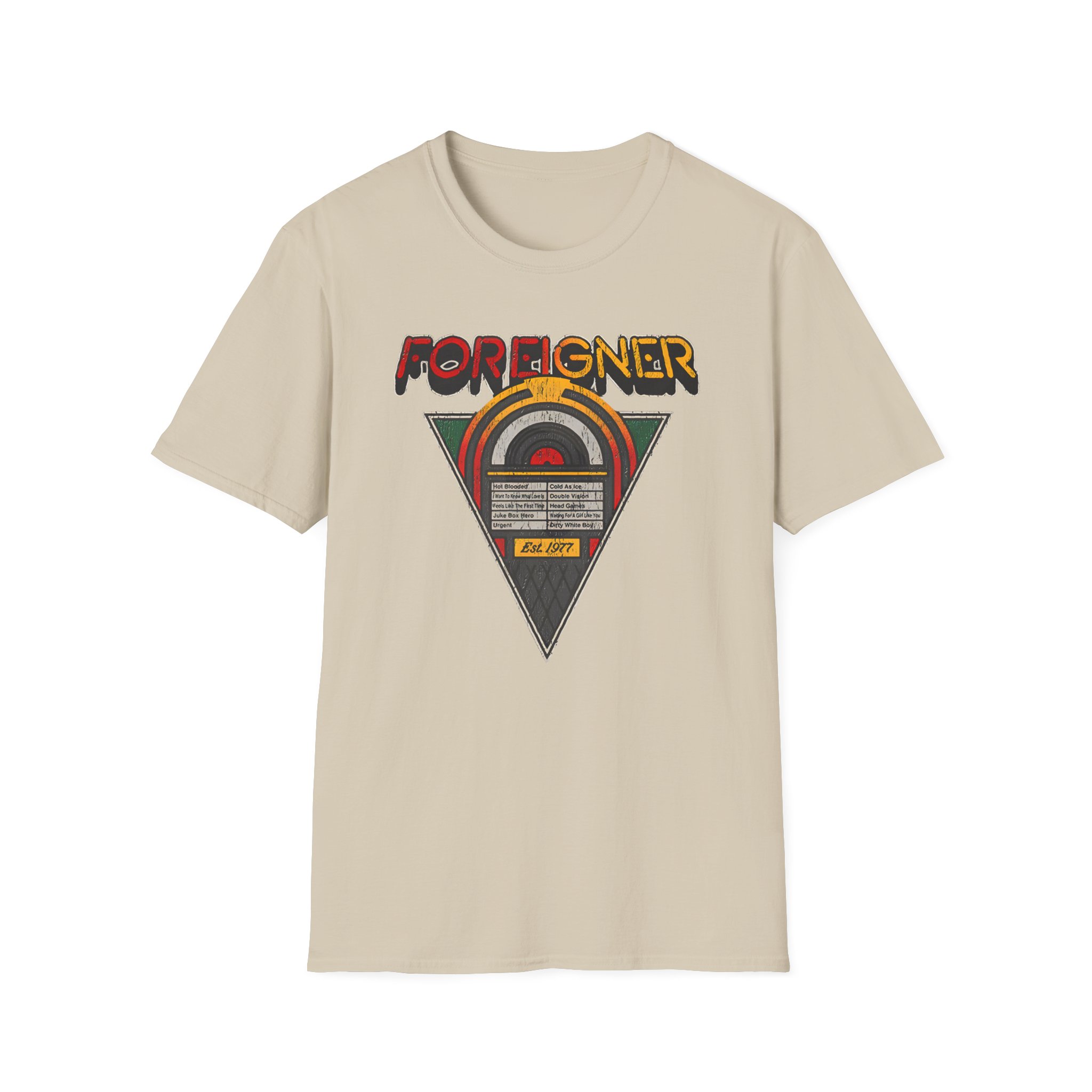 Foreigner Juke Box Unisex Softstyle T-Shirt