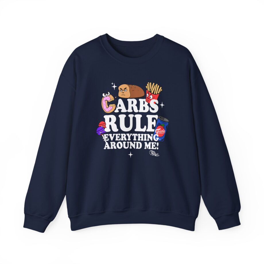 Method Man Carbs Rule Everything Around Me Unisex Heavy Blend™ Crewneck Sweatshirt