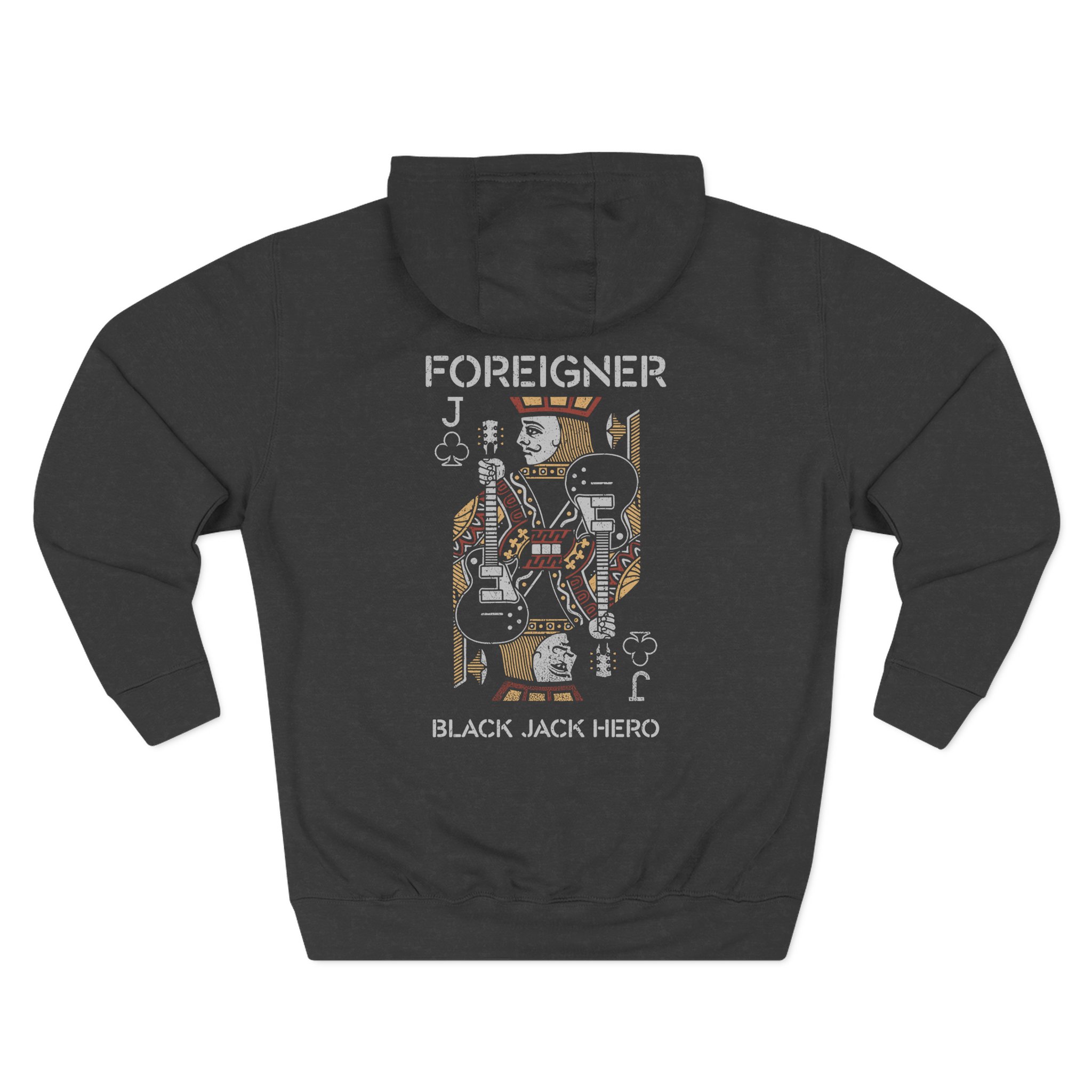 Foreigner Black Jack Hero Three-Panel Fleece Hoodie