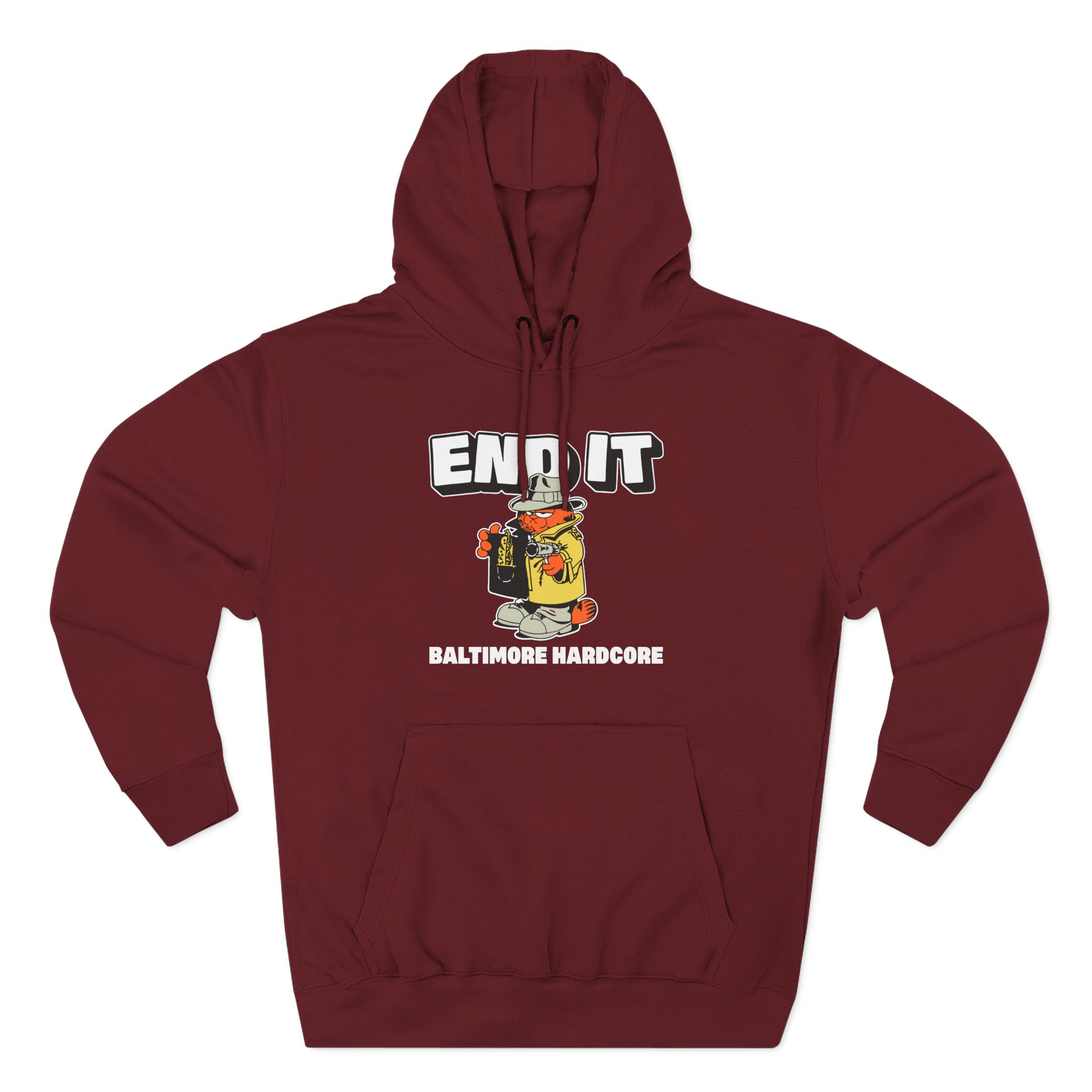 End It Three-Panel Fleece Hoodie