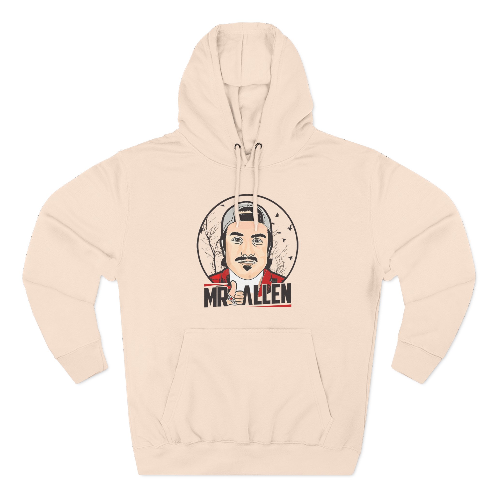 Mrballen Like Button Three-Panel Fleece Hoodie