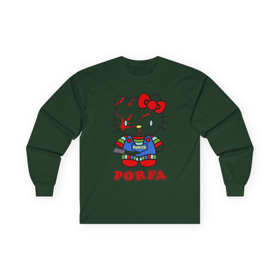 Porfa Hello Kitty Halloween Unisex Ultra Cotton Long Sleeve Tee