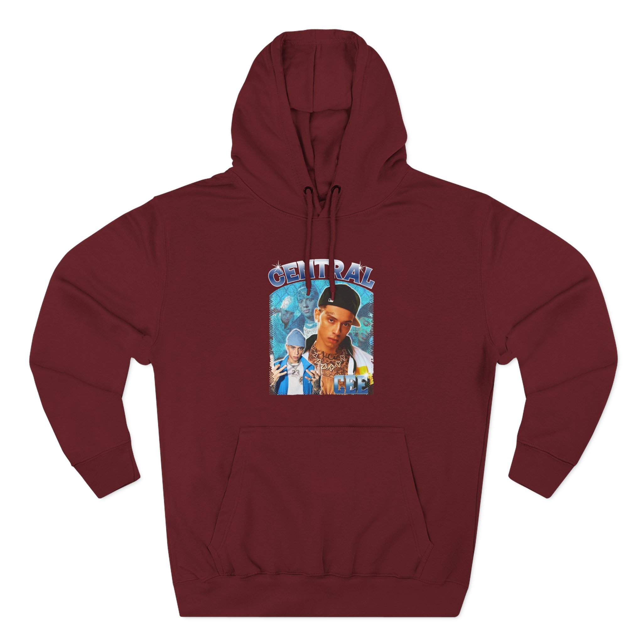 Central Cee Bootleg Rap Music Fan Graphic Three-Panel Fleece Hoodie