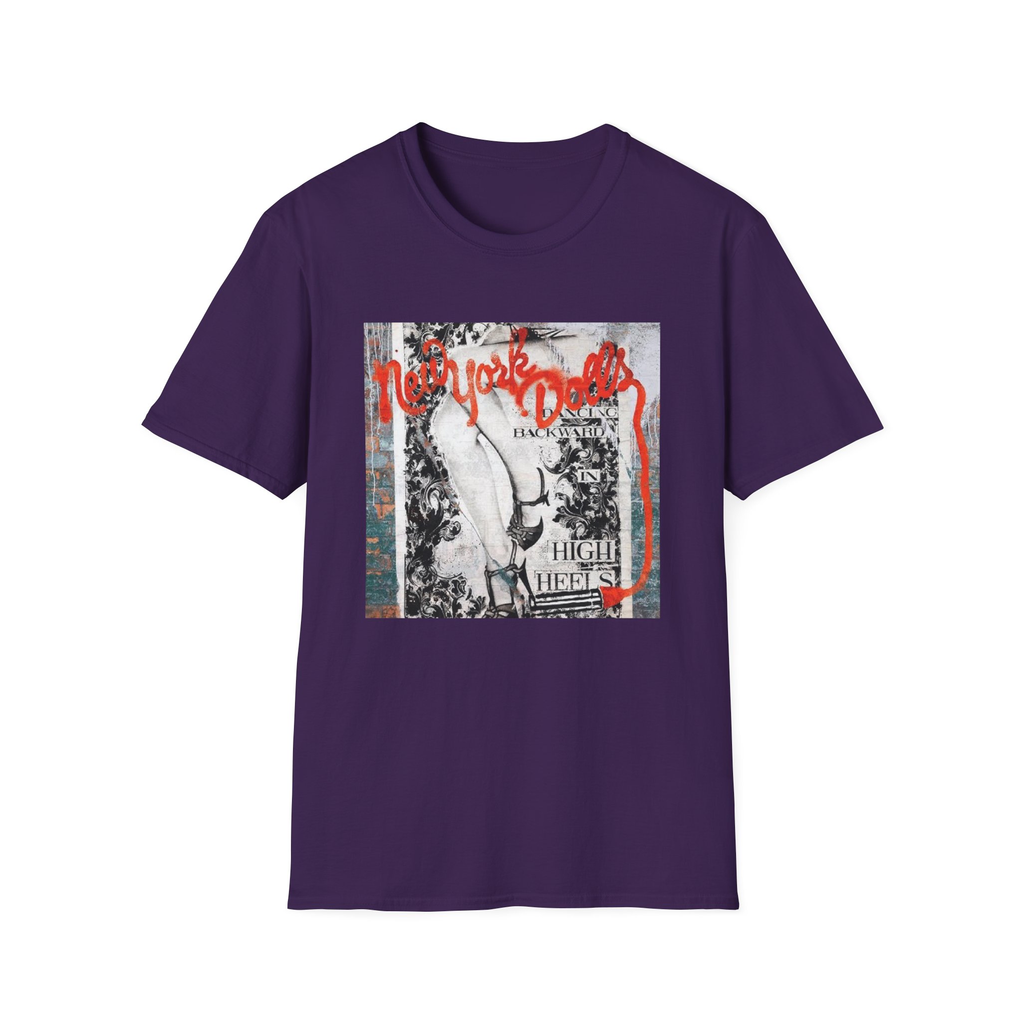 New York Dolls Dancing Backward Album Unisex Softstyle T-Shirt