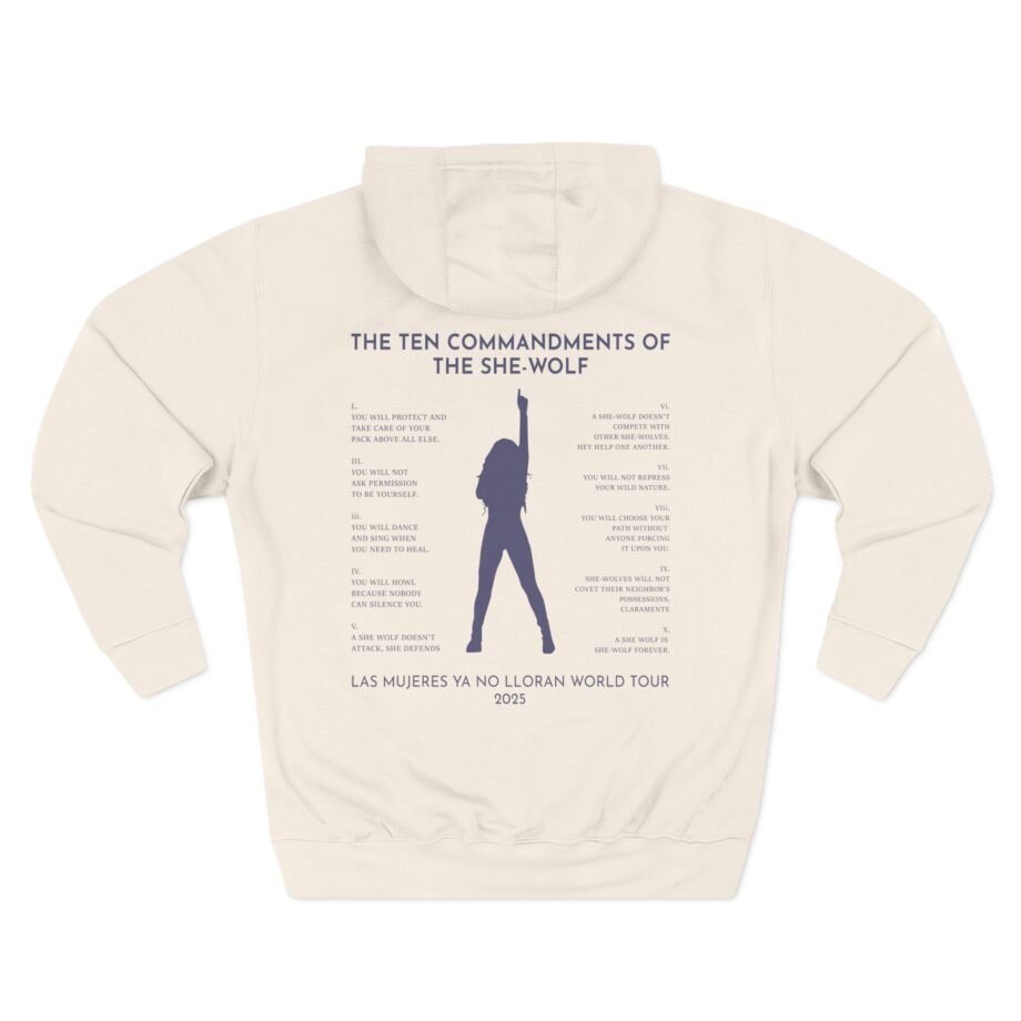 Shakira Commandments Three-Panel Fleece Hoodie