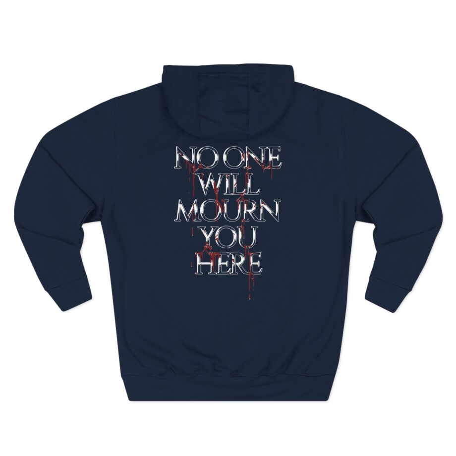 Boundaries Mourn Three-Panel Fleece Hoodie