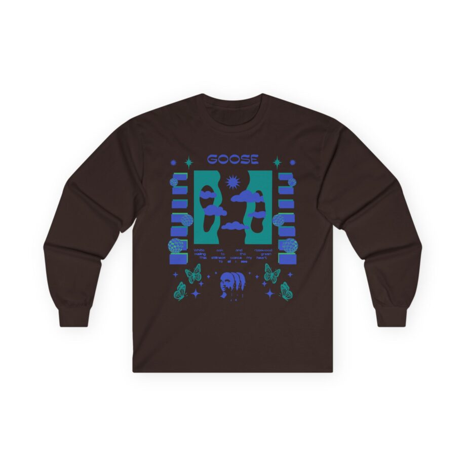 Goose Rosewood Unisex Ultra Cotton Long Sleeve Tee