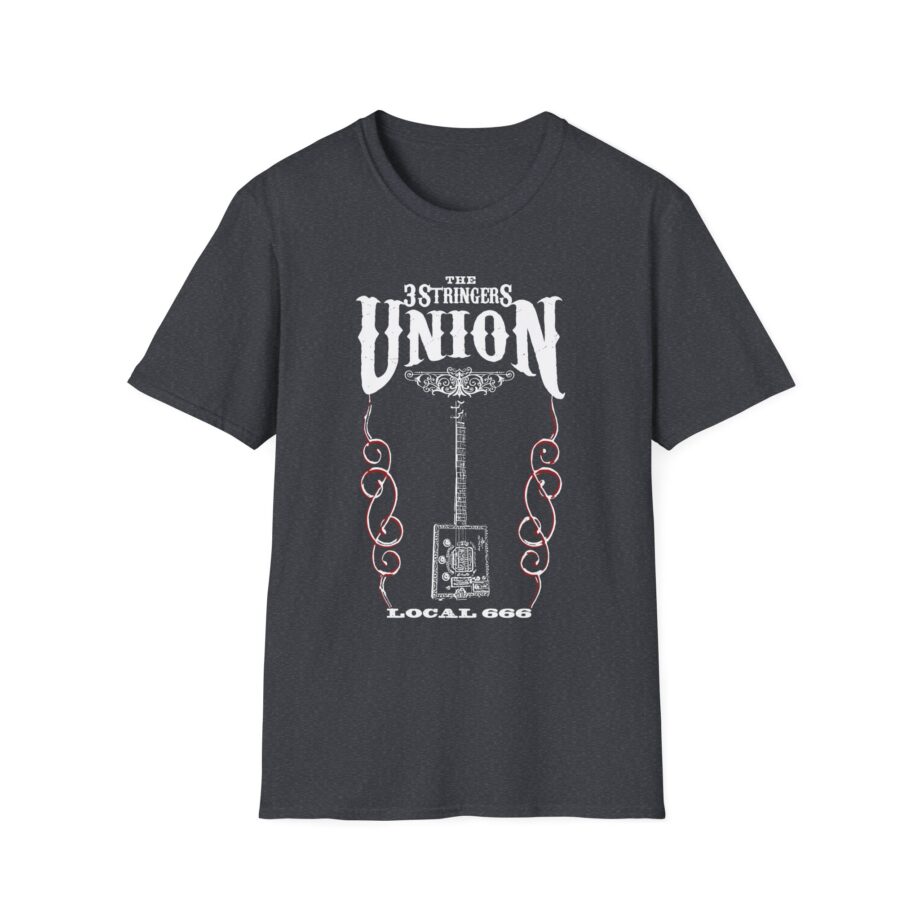 Seasick Steve Cigar Box Guitar 3 Stringers Unisex Softstyle T-Shirt
