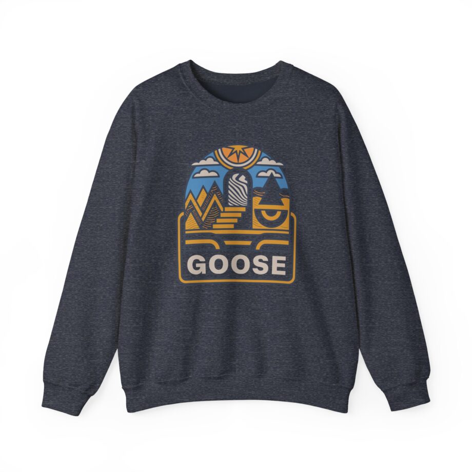 Goose Trippy Staircase Unisex Heavy Blend™ Crewneck Sweatshirt