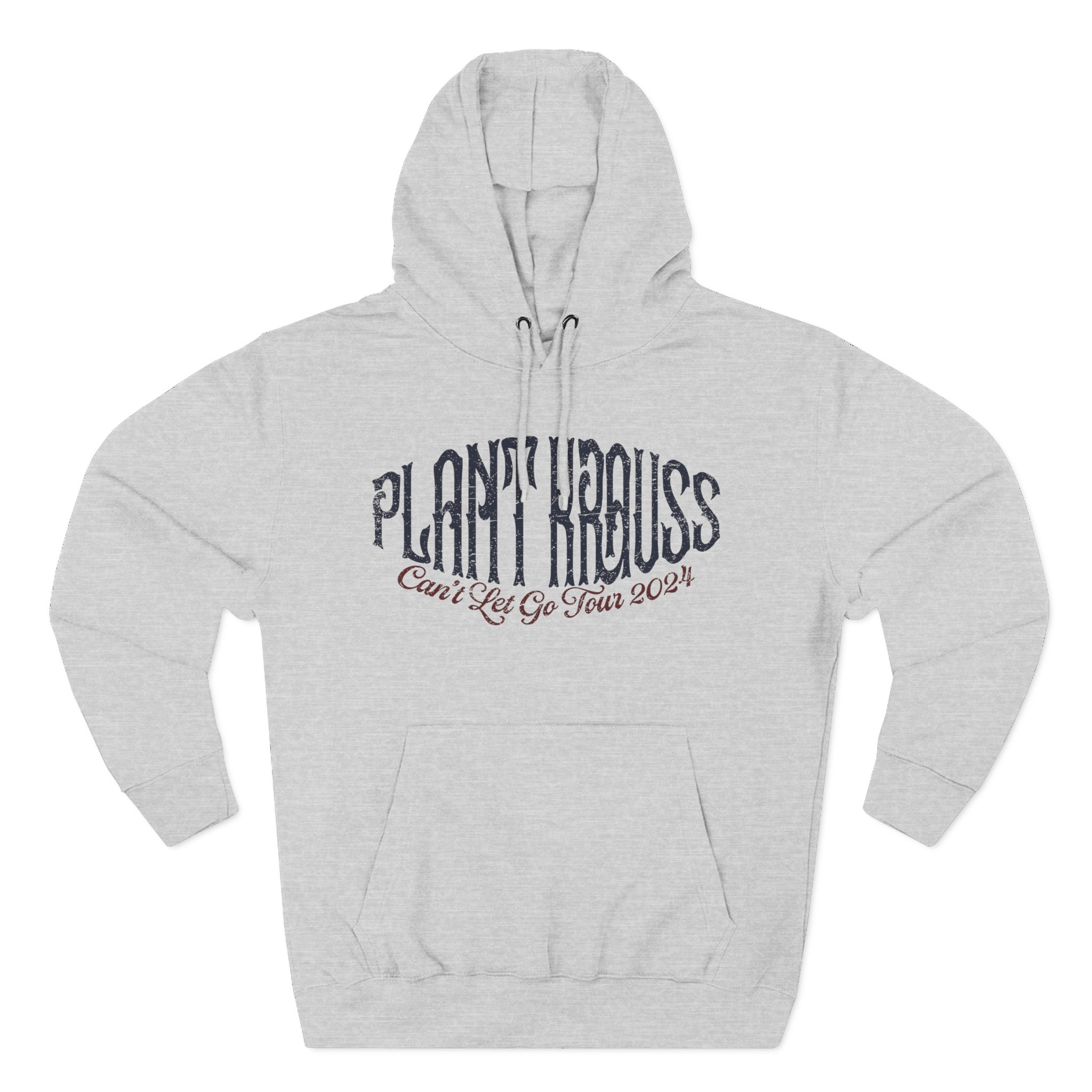 Robert Plant Inflated Type Three-Panel Fleece Hoodie