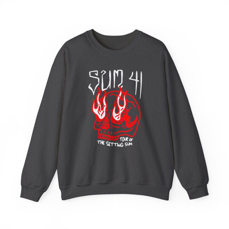 Sum 41 Skull Sketch Tour Unisex Heavy Blend™ Crewneck Sweatshirt