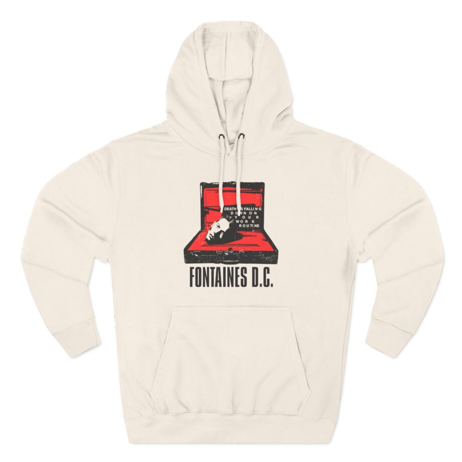 Fontaines Death Is Falling Down On Your Work Routine Three-Panel Fleece Hoodie