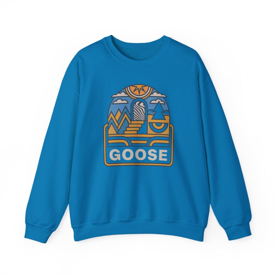 Goose Trippy Staircase Unisex Heavy Blend™ Crewneck Sweatshirt