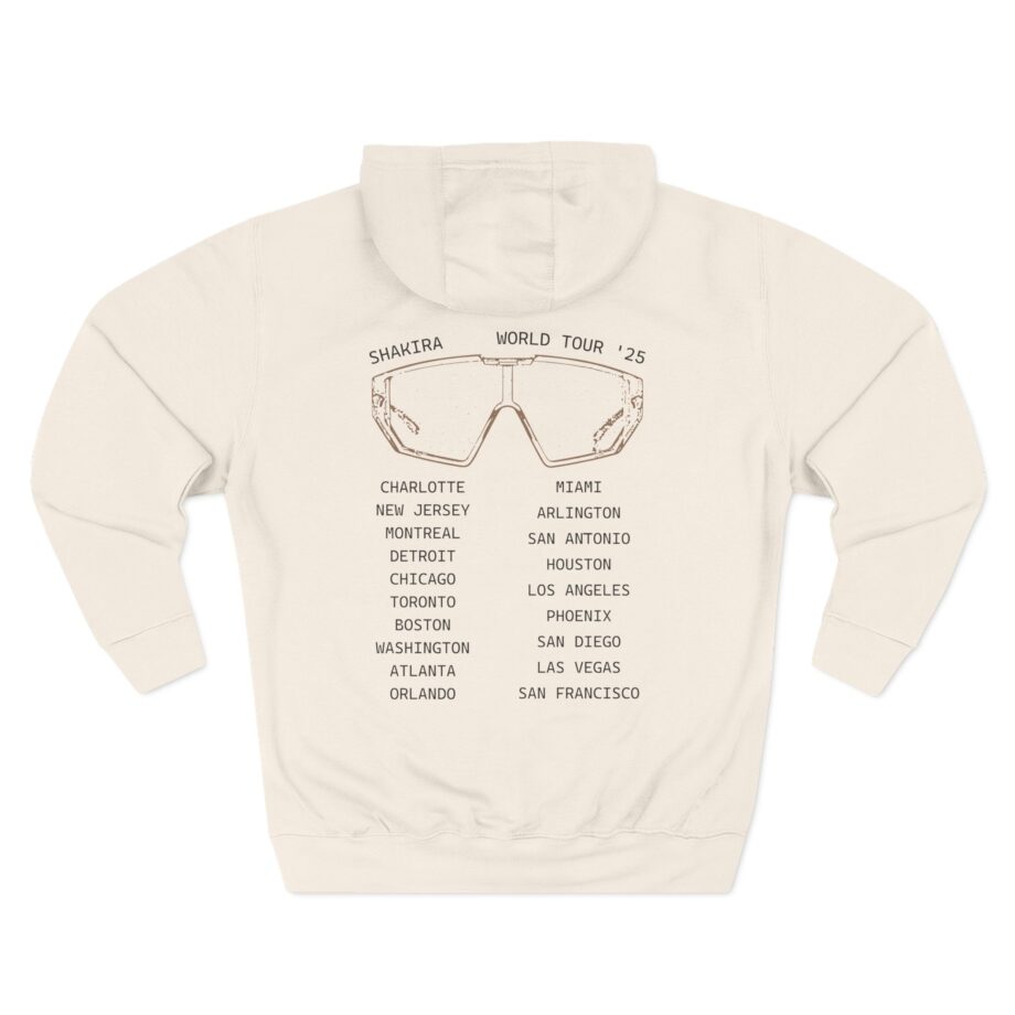 Shakira Sunglasses Three-Panel Fleece Hoodie