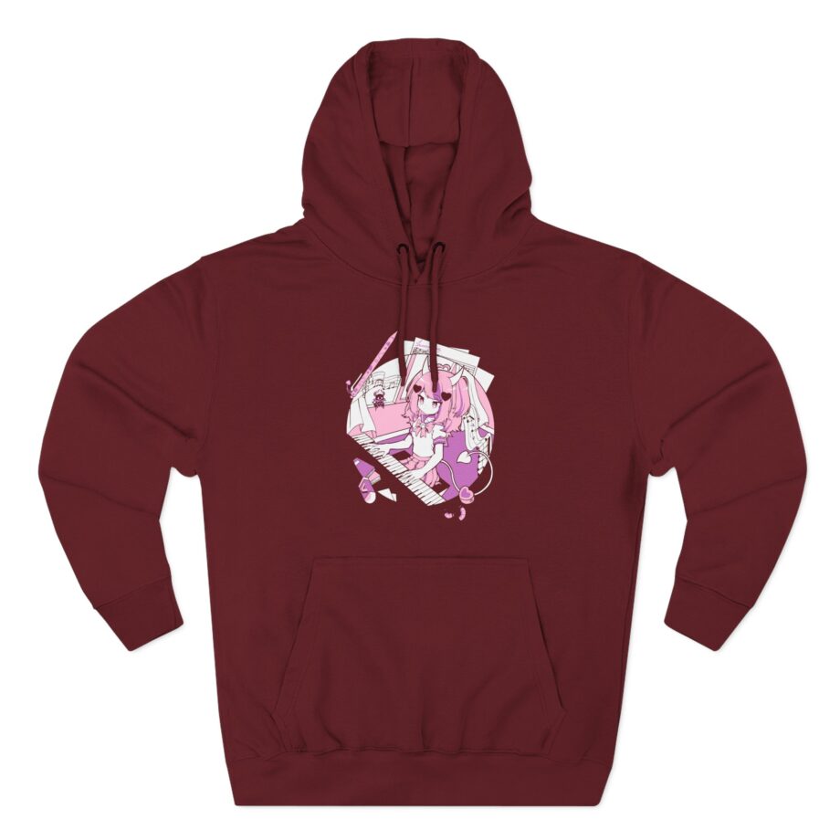 Anime Ironmouse Three-Panel Fleece Hoodie