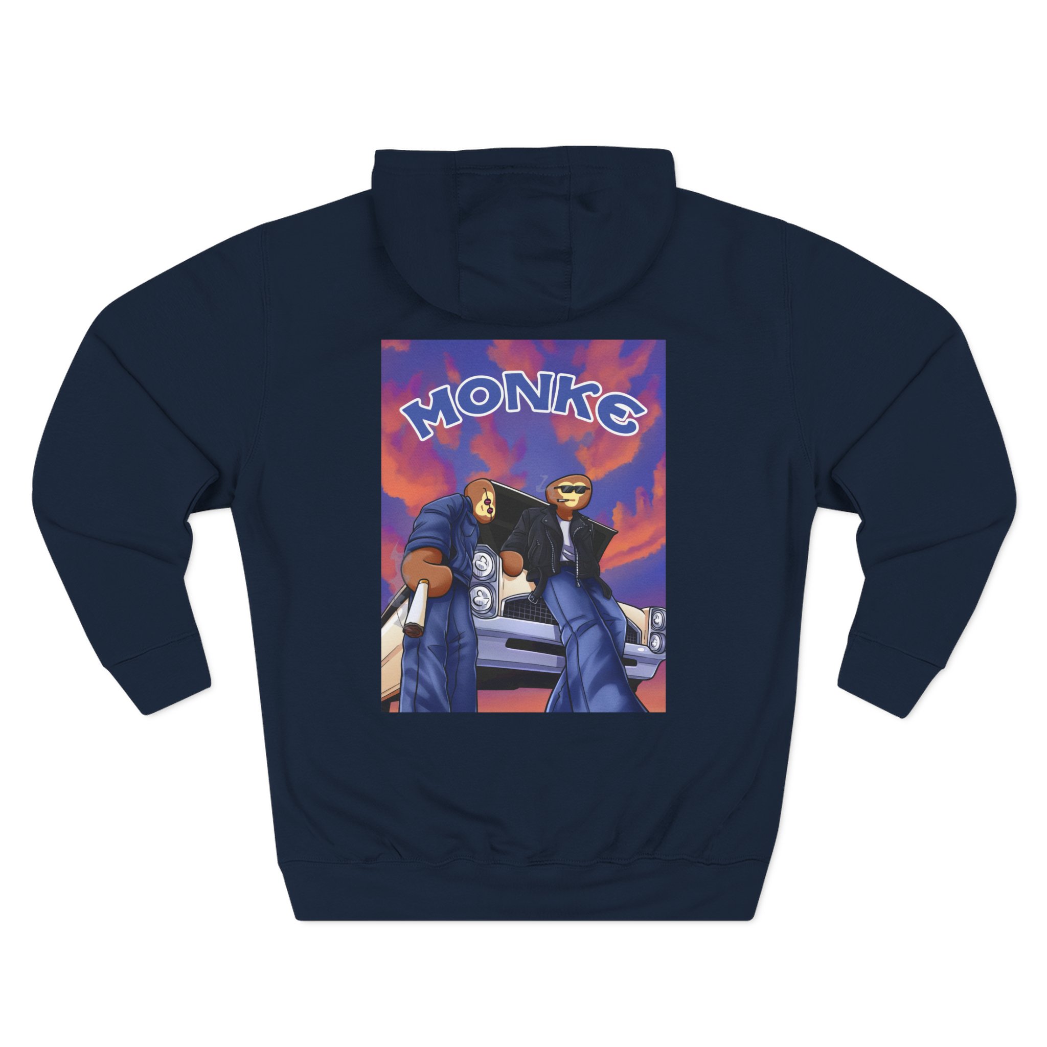 Spoonkid Monke Three-Panel Fleece Hoodie