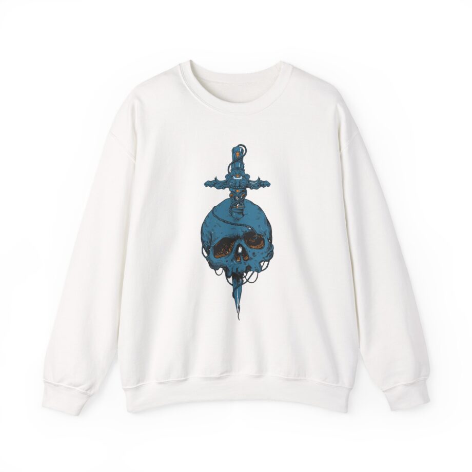 High on Fire Skull Knife Unisex Heavy Blend™ Crewneck Sweatshirt