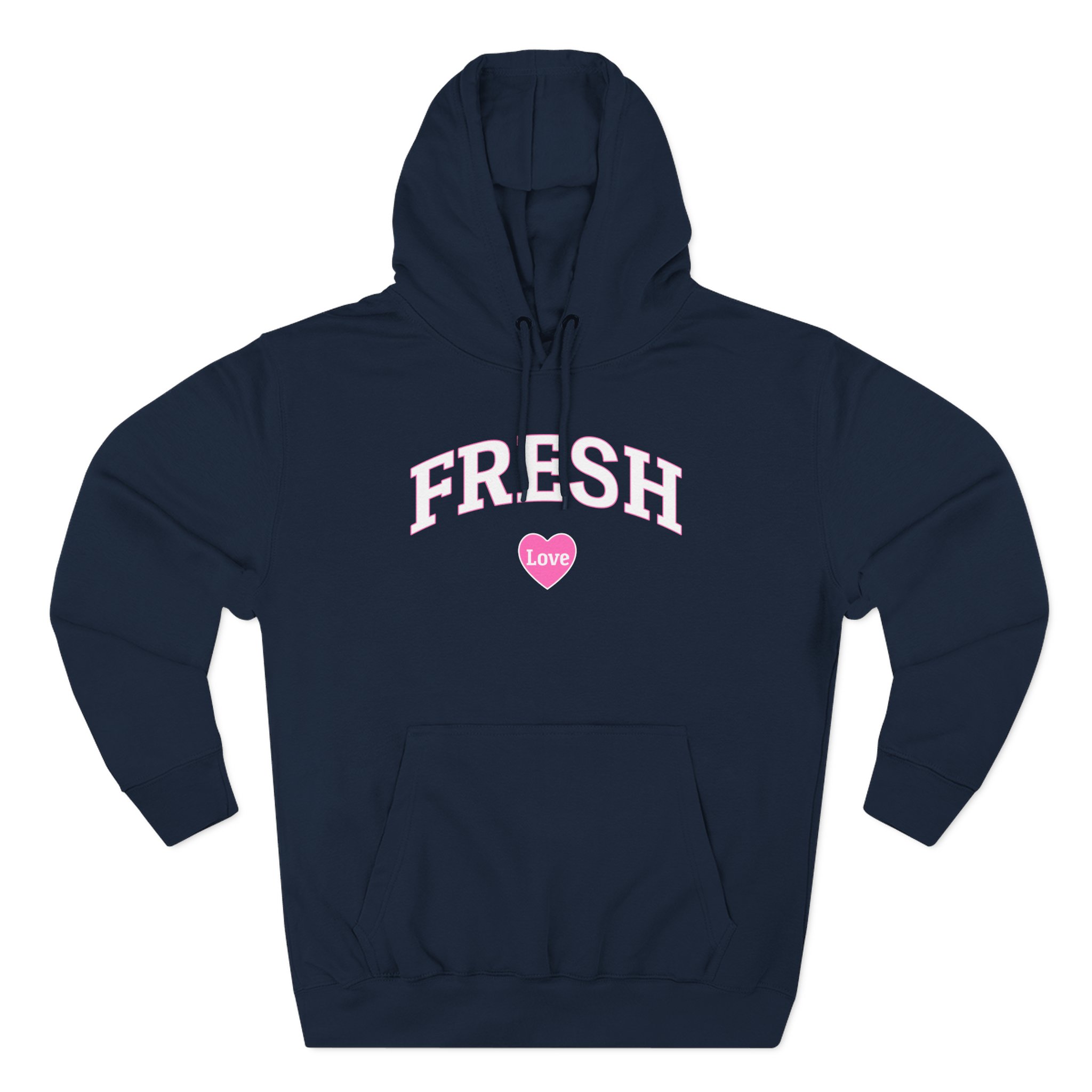 Fresh Love Three-Panel Fleece Hoodie
