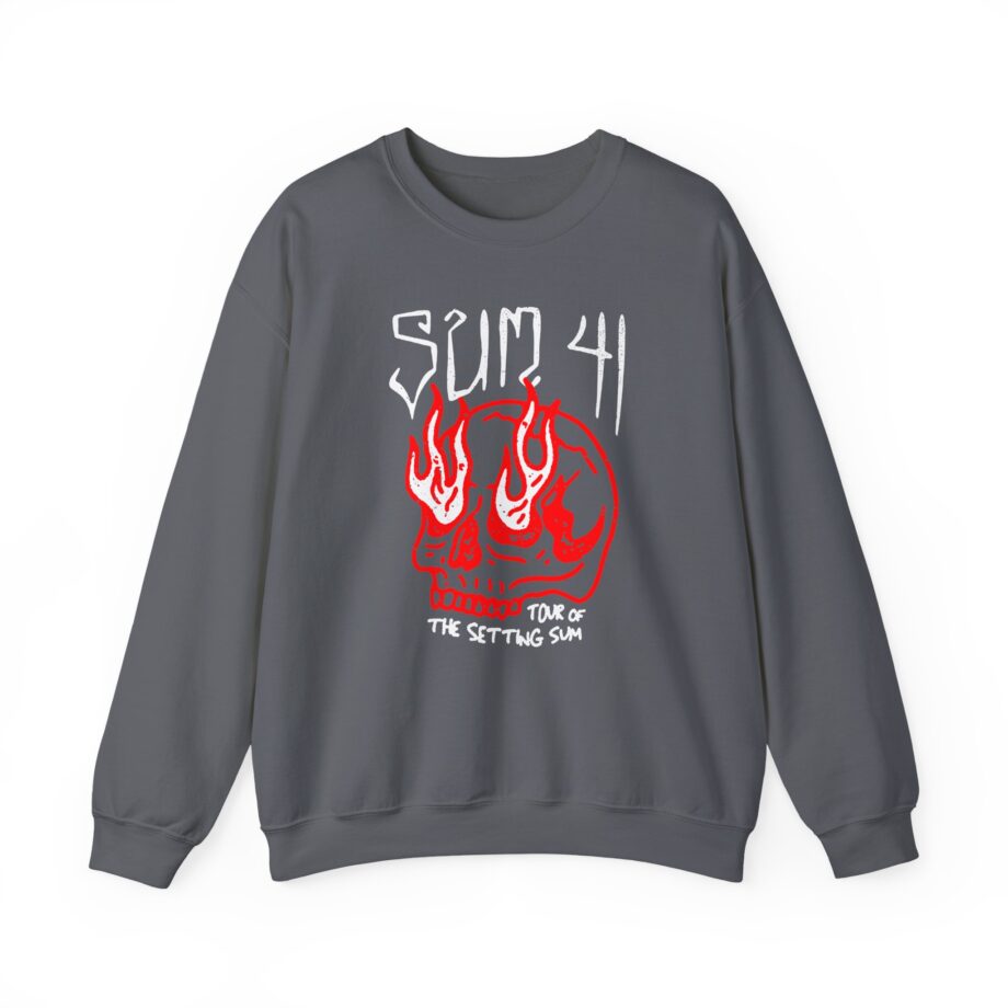 Sum 41 Skull Sketch Tour Unisex Heavy Blend™ Crewneck Sweatshirt