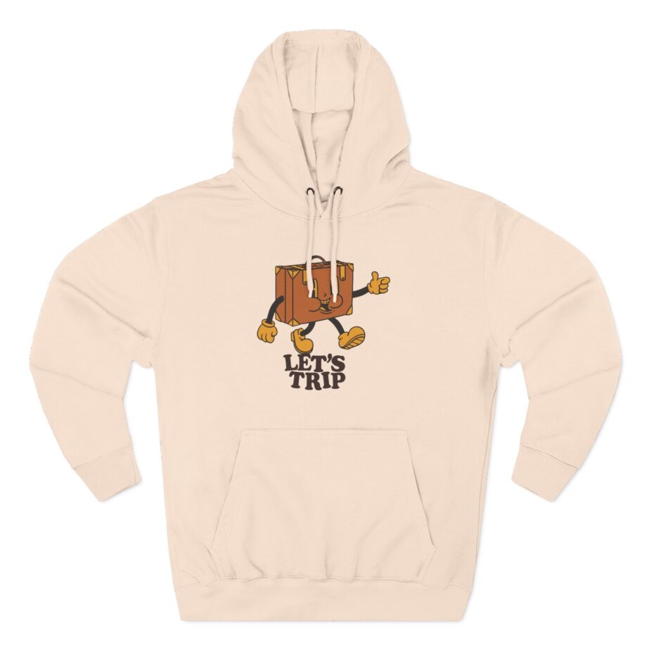 Three-Panel Fleece Hoodie