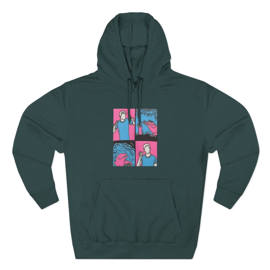 Dan and Phil Playlist 2017 Three-Panel Fleece Hoodie