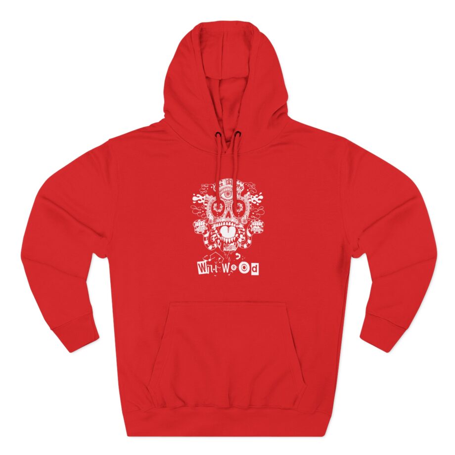 Will Wood Host Skull Three-Panel Fleece Hoodie