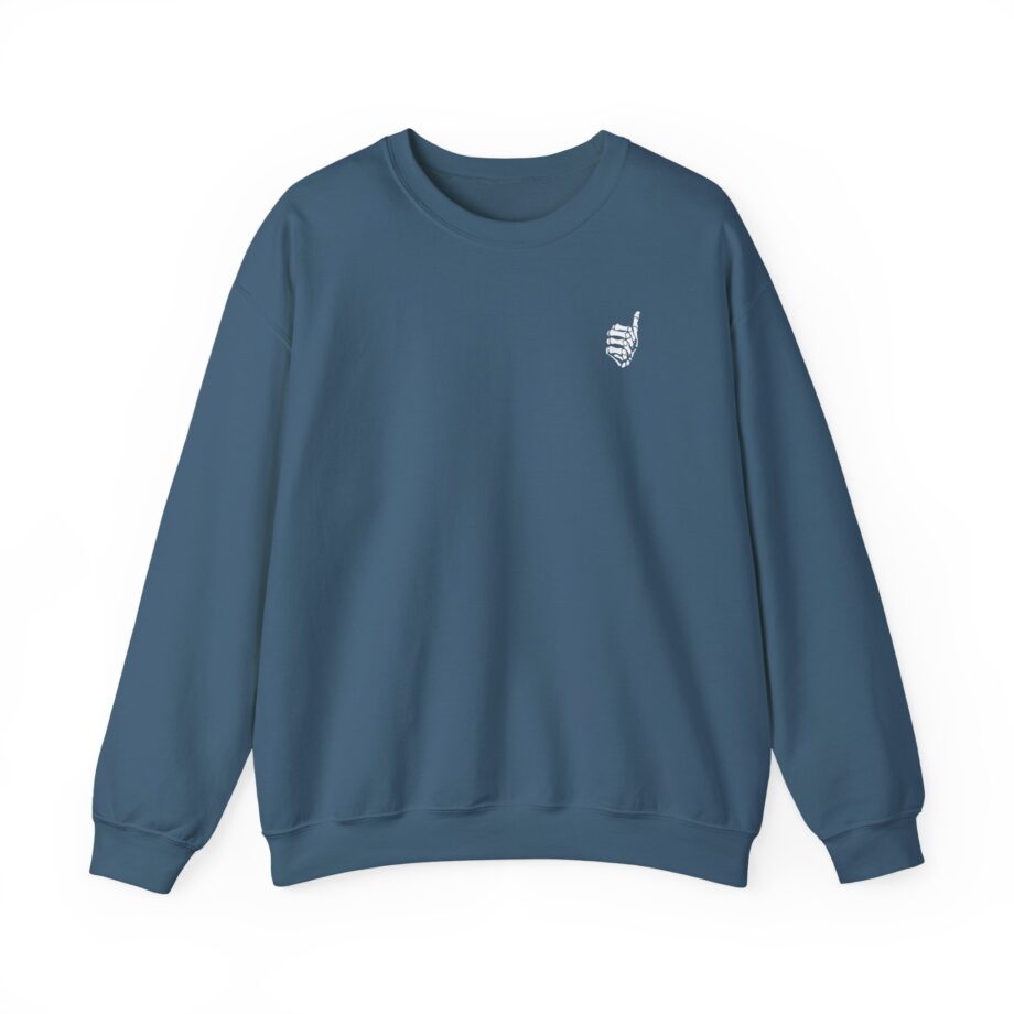 Mrballen Embroidered Skeleton Thumb Unisex Heavy Blend™ Crewneck Sweatshirt