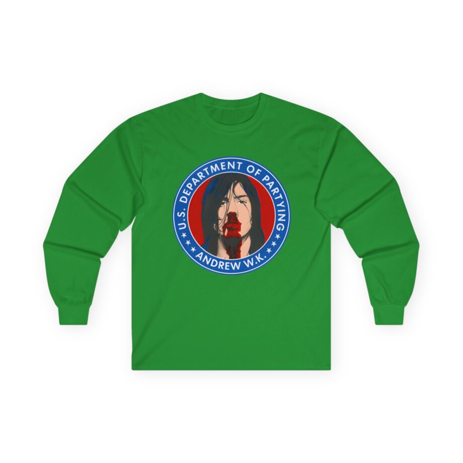 Andrew Wk Us Dept of Partying Unisex Ultra Cotton Long Sleeve Tee