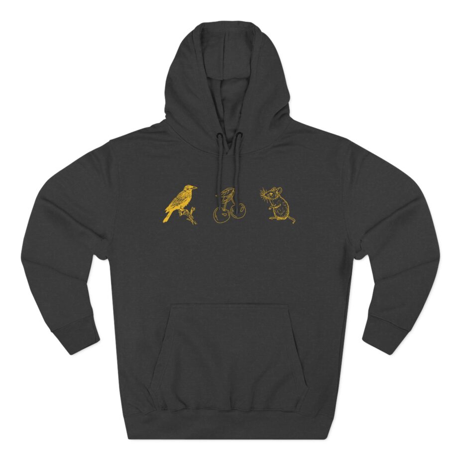 Armchair Expert Crow Cherry Mouse Three-Panel Fleece Hoodie