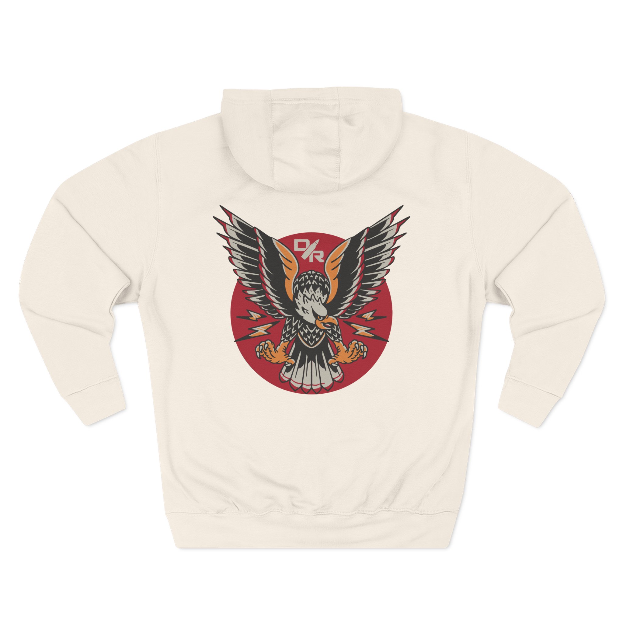 Demolition Ranch Demo Tattoo Eagle Three-Panel Fleece Hoodie