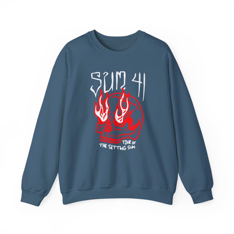 Sum 41 Skull Sketch Tour Unisex Heavy Blend™ Crewneck Sweatshirt